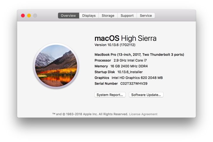 苹果系统原版镜像macOS High Sierra 10.13.6(17G2112)特别版 with Clover 4606免费下载插图