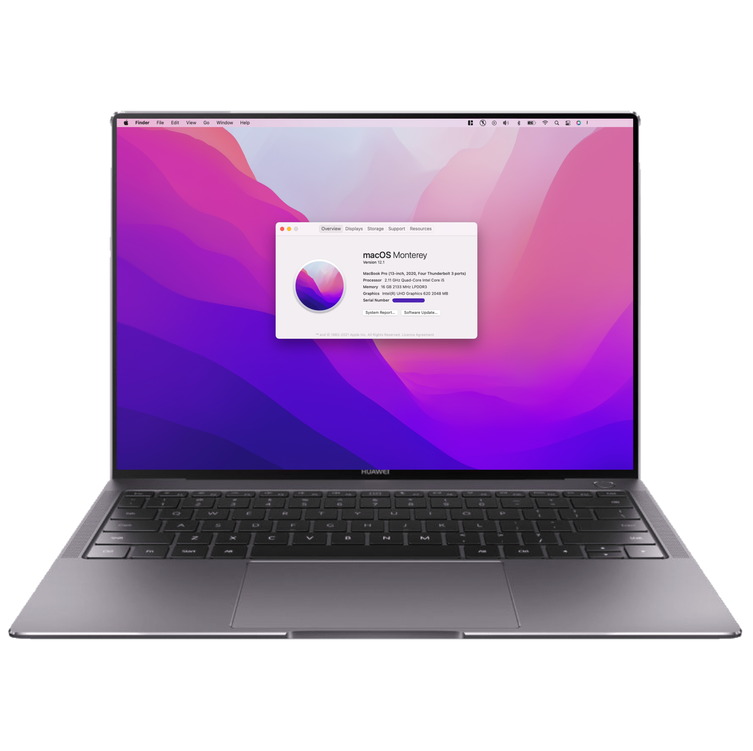 华为笔记本MateBook X Pro 2020 OpenCore 引导黑苹果EFI配置文件适用macOS Monterey和Big Sur资源弟分享插图