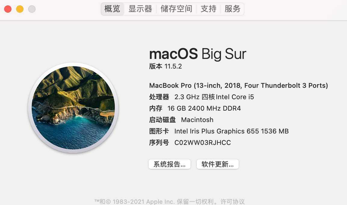 CHUWI 驰为 CoreBook X I5-8259U 黑苹果EFI文件 macOS Big Sur 11.5.2 + OpenCore 0.7.2引导分享插图1
